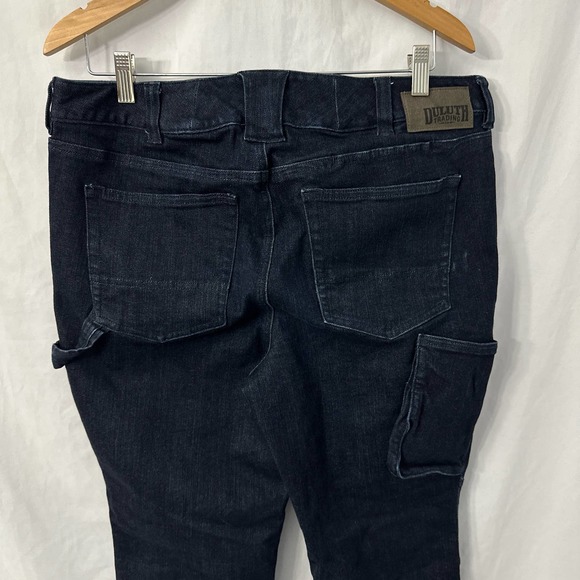 Duluth Trading Jeans Womens 10 Curvesetter Double Flex DoubleChapped Skinny Work - Picture 7 of 10